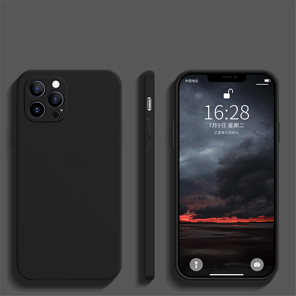 Liquid Silicone Fine Hole Straight Edge Mobile Phone Case