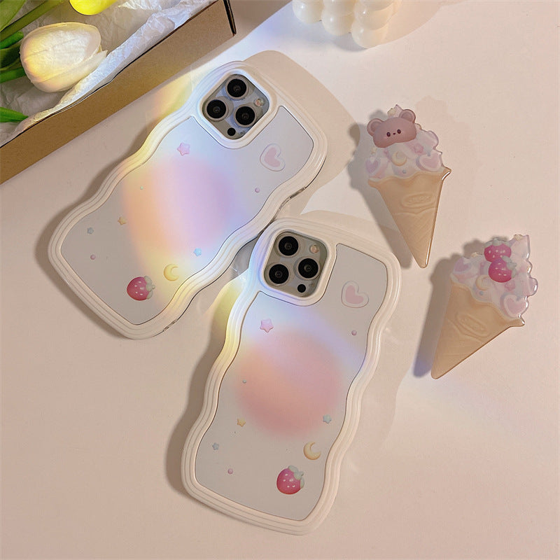 Cute Silicone Ice Cream Holder Phone Case