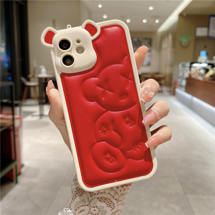 Cute Bear 13pro Silicone Phone Case