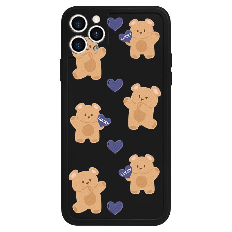 Cute Bear Pattern Printed Phone Case