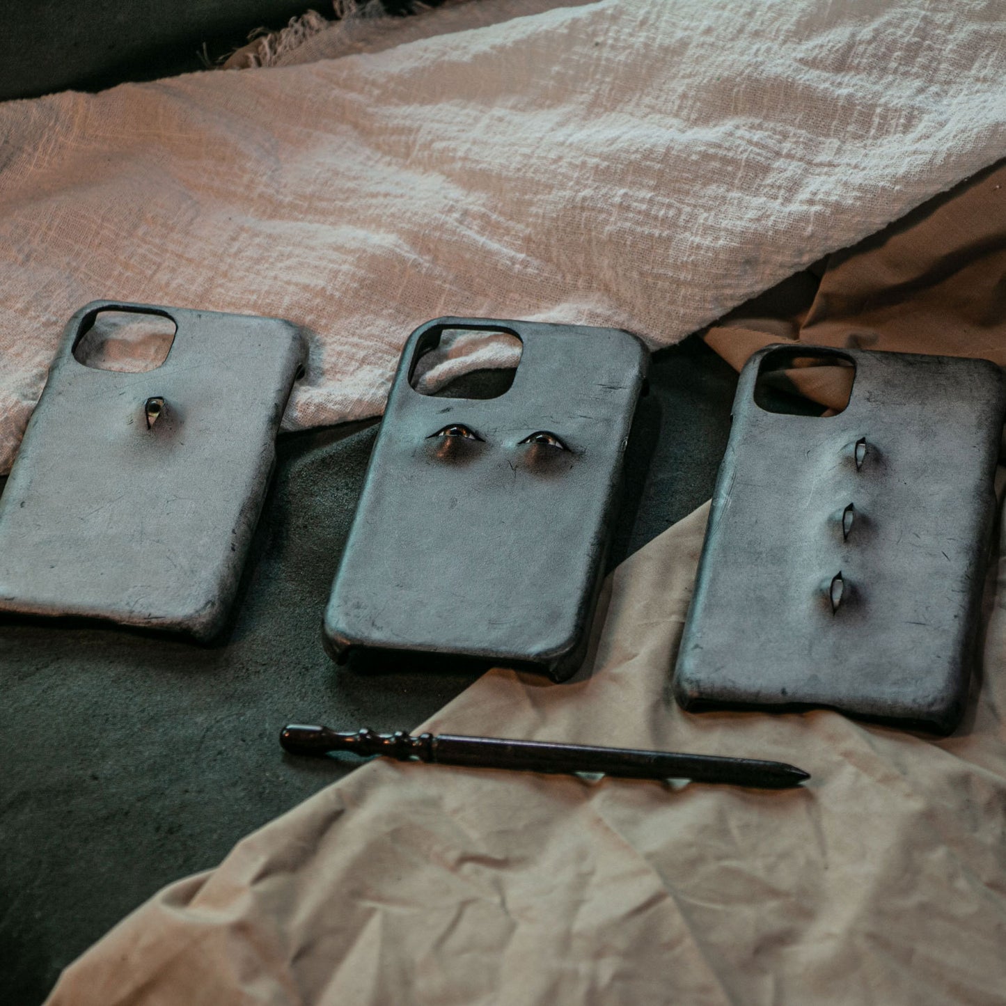 Vintage Distressed Leather Leather Phone Case