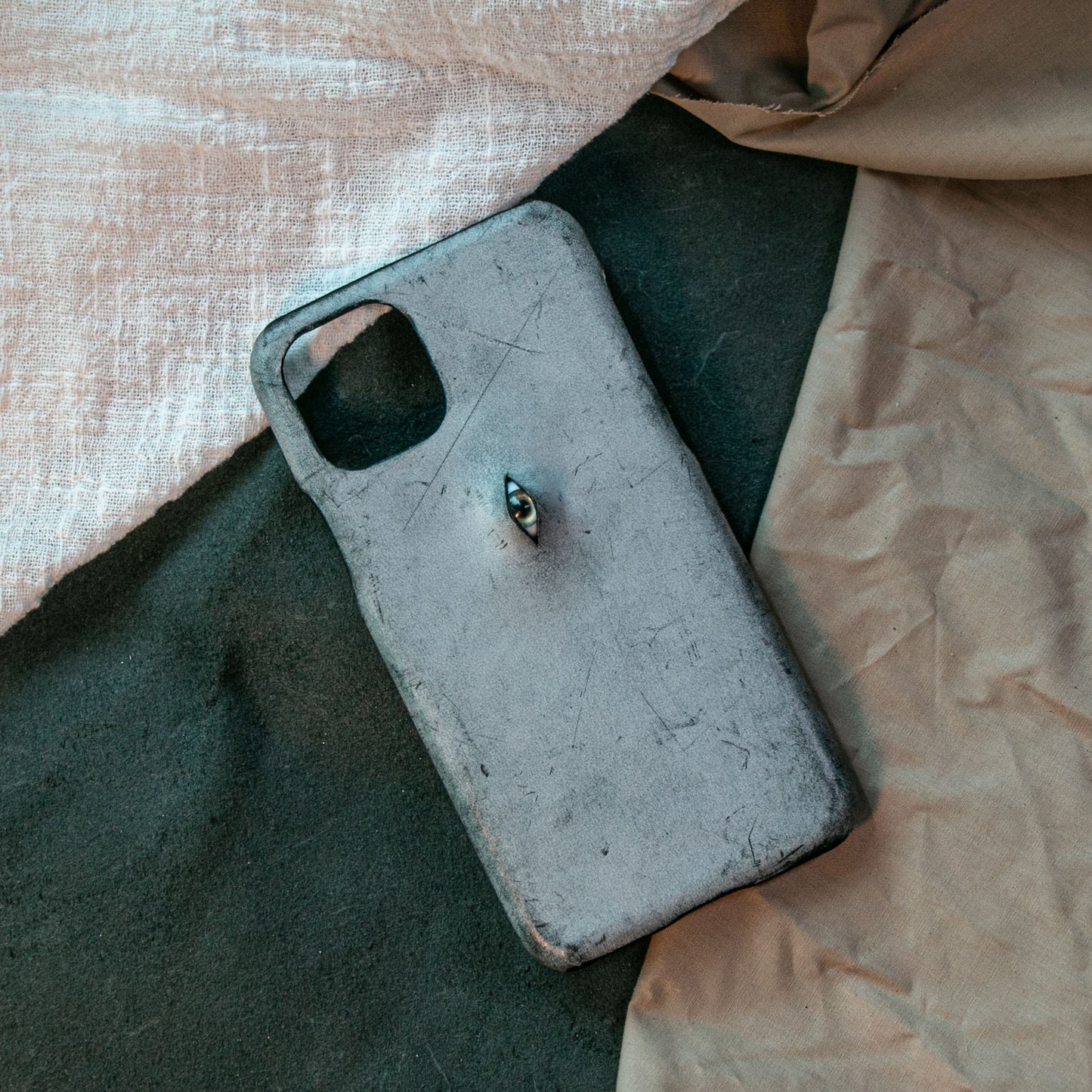 Vintage Distressed Leather Leather Phone Case