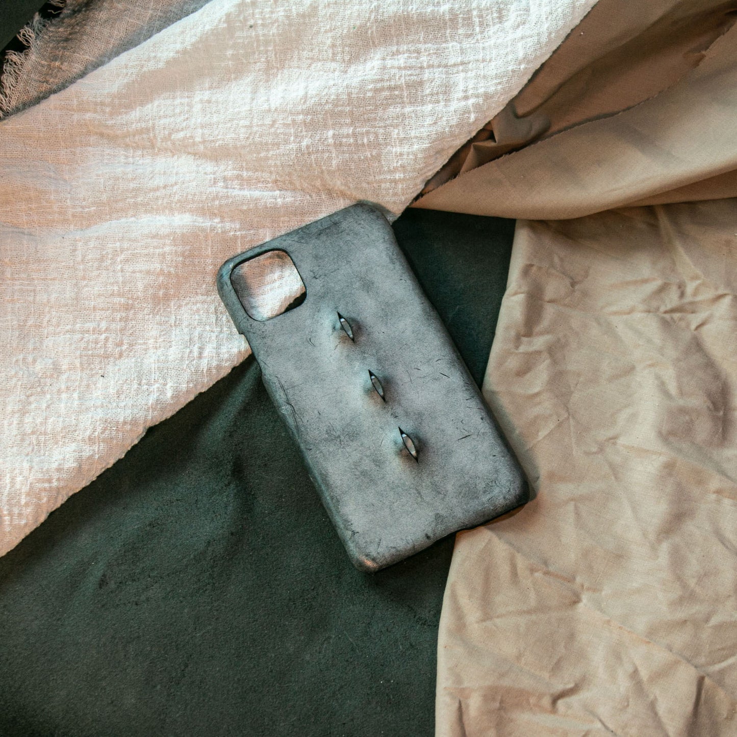 Vintage Distressed Leather Leather Phone Case